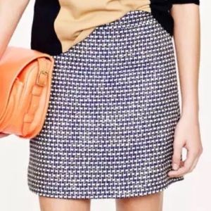 J.Crew NEW Blue Metallic Purple Skirt